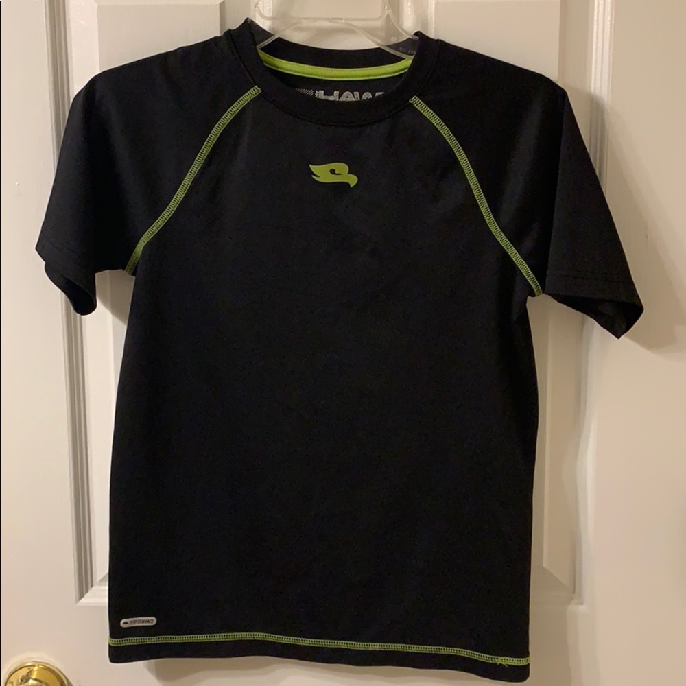 Black Sports Short Sleeve Shirt